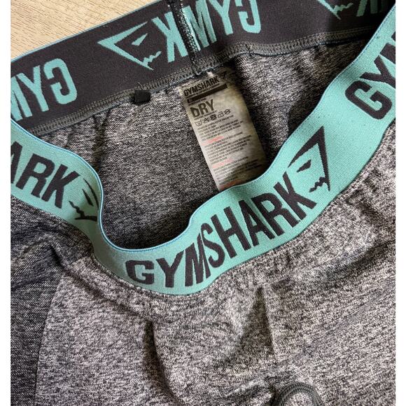 Gymshark Leggings Women's MEDIUM Gray Blue Flex Dry Seamless Full Length Pants - Picture 4 of 6